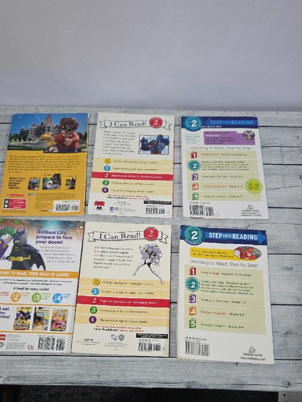 DC Super Heroes Set Of 6 Level 2 Kids Books